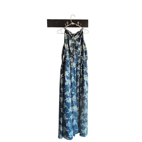 Chelsea28 Dresses & Skirts - Chelsea28Green‎ Floral Maxi Dress  Halter Lg Wedding Modest Church Spring Event